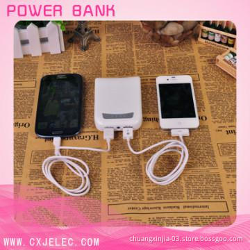 High capacity portable mobile phone charger for phones 10400/12000mah
